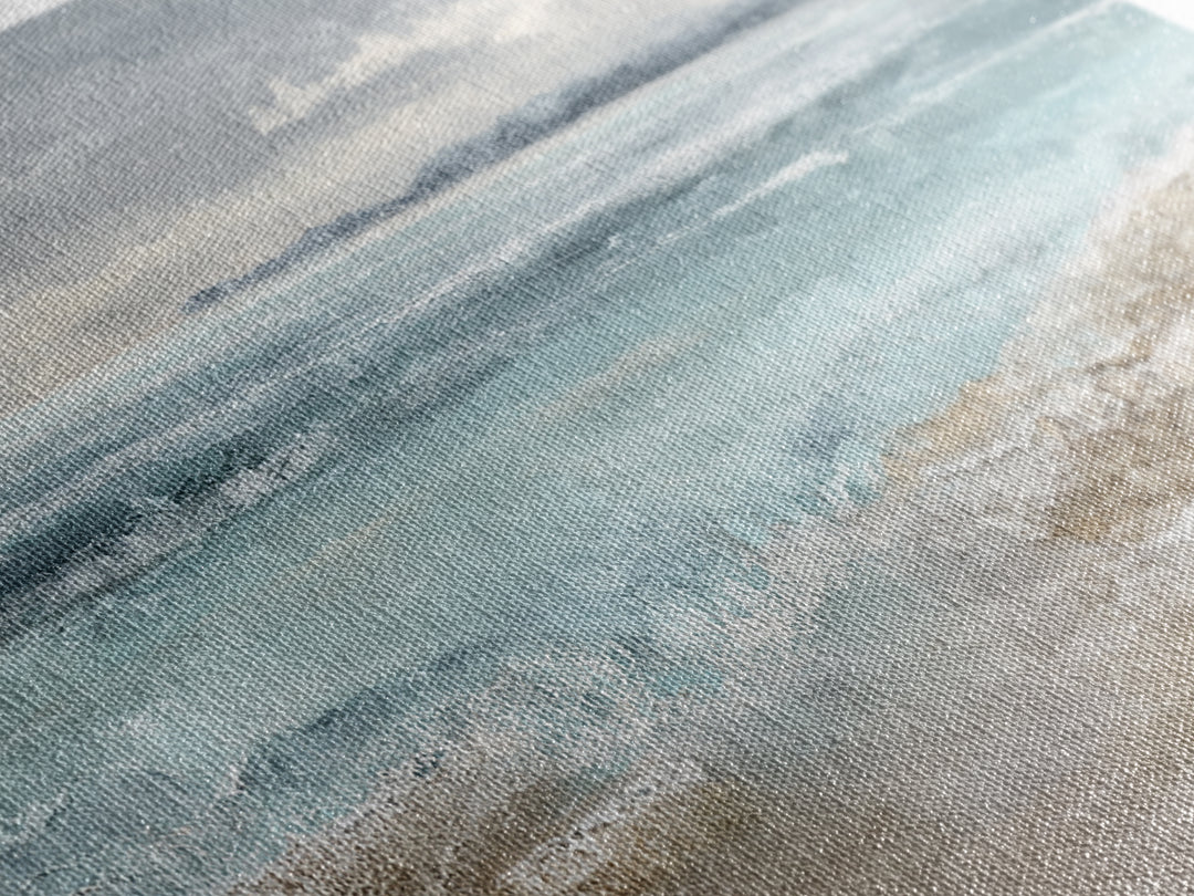 Moody Seascape for Dramatic Focal Point Canvas Print, Living Room Art, Living Room Decor, Abstract Art, Living, LIR-2x1-26