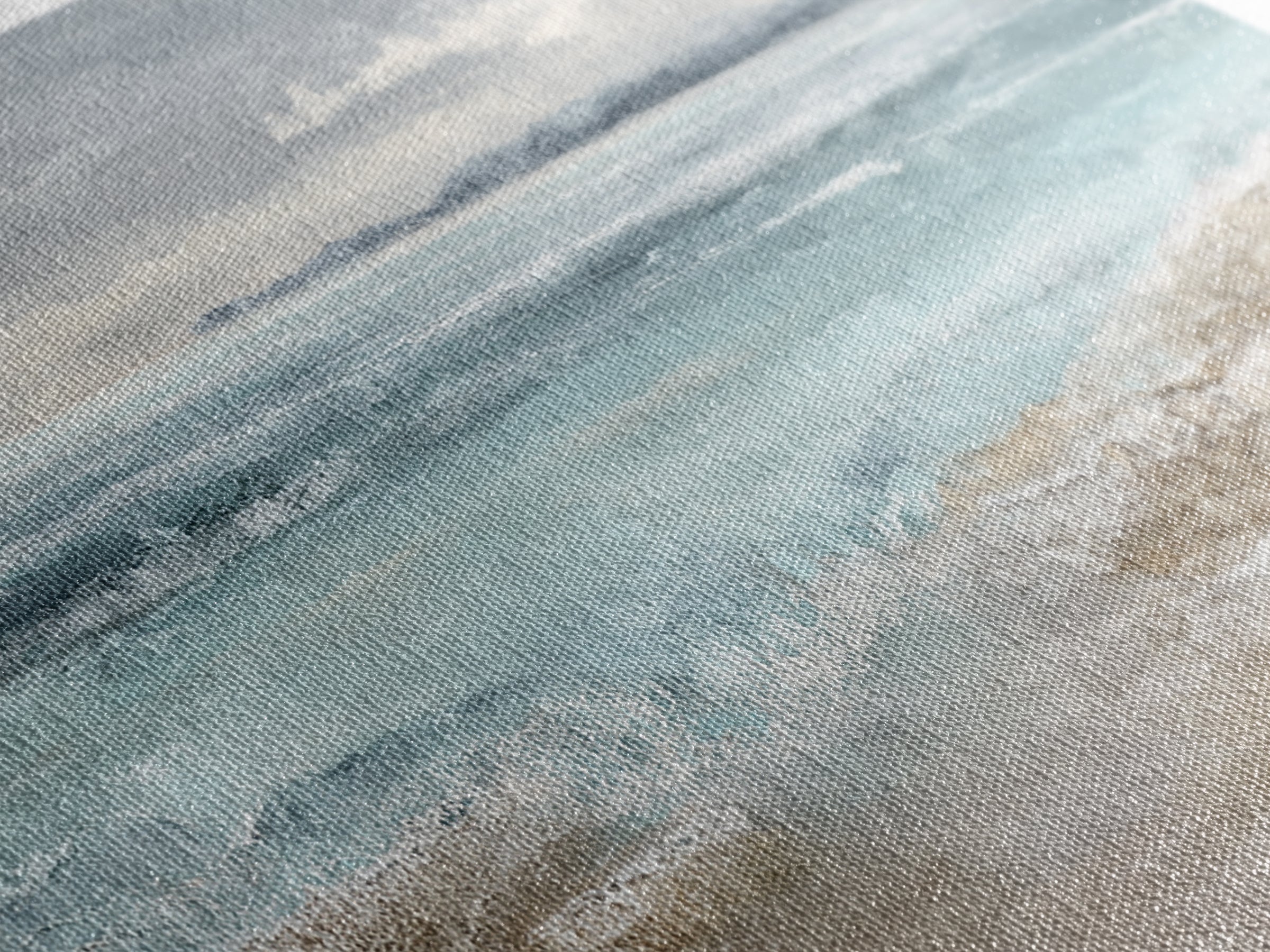 Moody Seascape for Dramatic Focal Point Canvas Print, Living Room Art, Living Room Decor, Abstract Art, Living, LIR-2x1-26