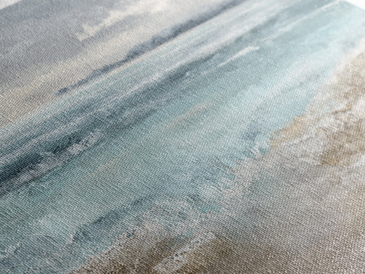 Moody Seascape for Dramatic Focal Point Canvas Print, Living Room Art, Living Room Decor, Abstract Art, Living, LIR-2x1-26