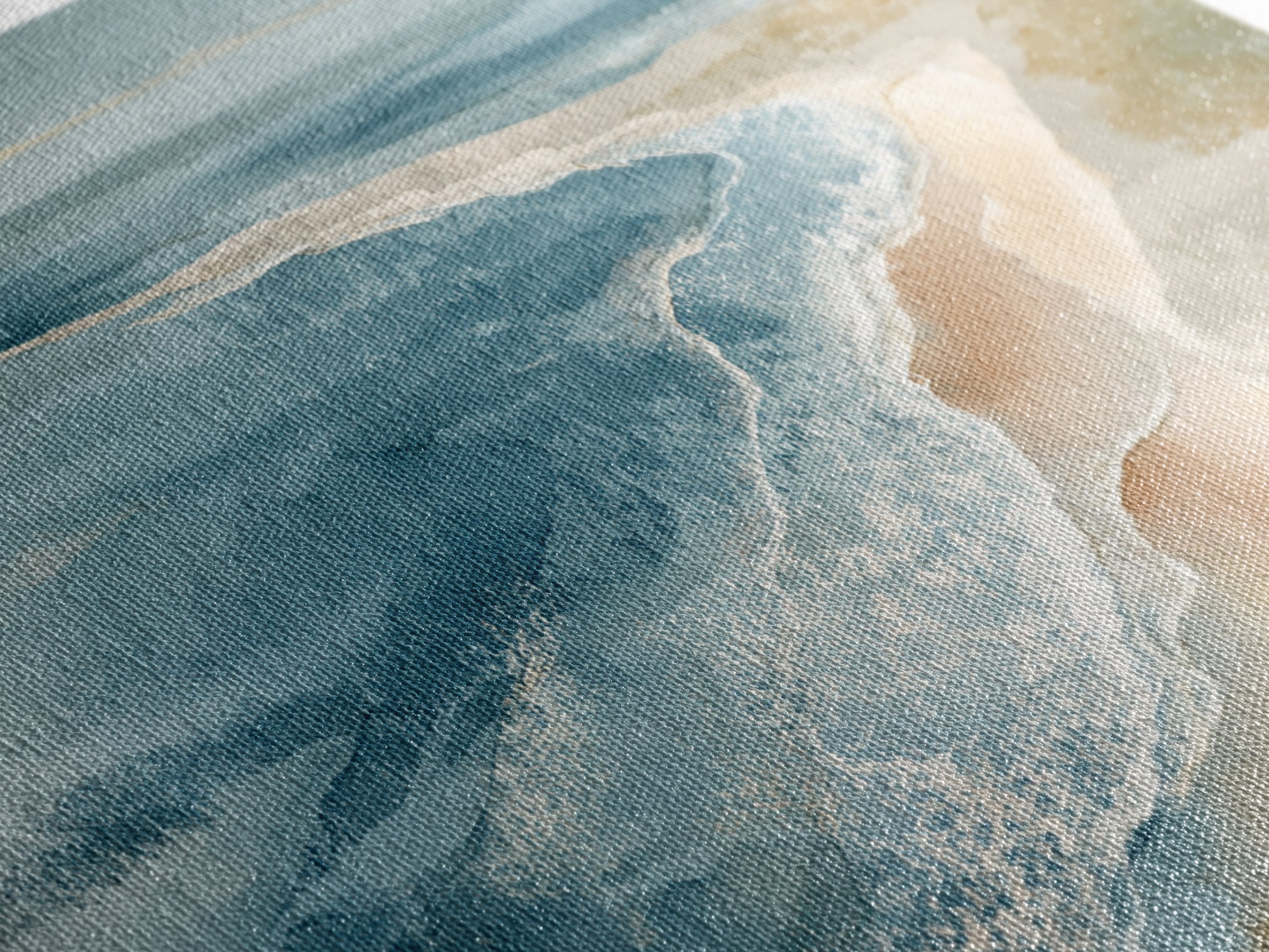Coastal Aerial Shoreline Framed Canvas Print, Living Room Art, Bedroom Decor, Living Room Decor, Living, Bedroom Wall Art, LIR-2x1-55