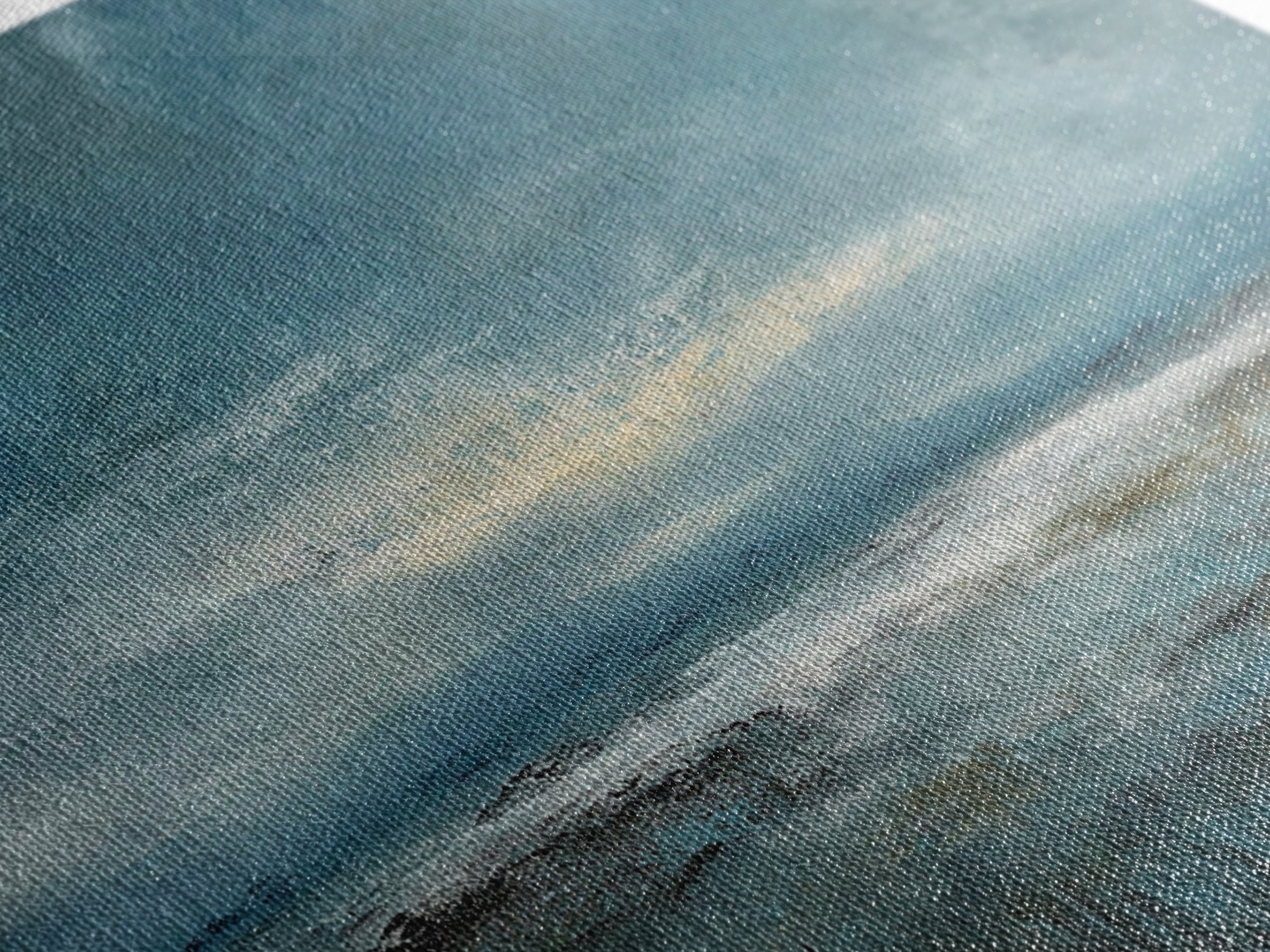 Modern Landscape with Expansive Calm Sky Canvas Print, Living Room Art, Dopamine Decor, Living Room Decor, Fine Art, Living, LIR-2x1-71