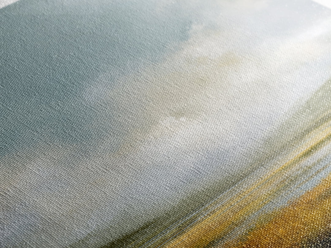Large Cloudscape with Gentle Movement Framed Canvas Print, Living Room Art, Home, Living Room Decor, Oil Painting, Living, LIR-2x3-51