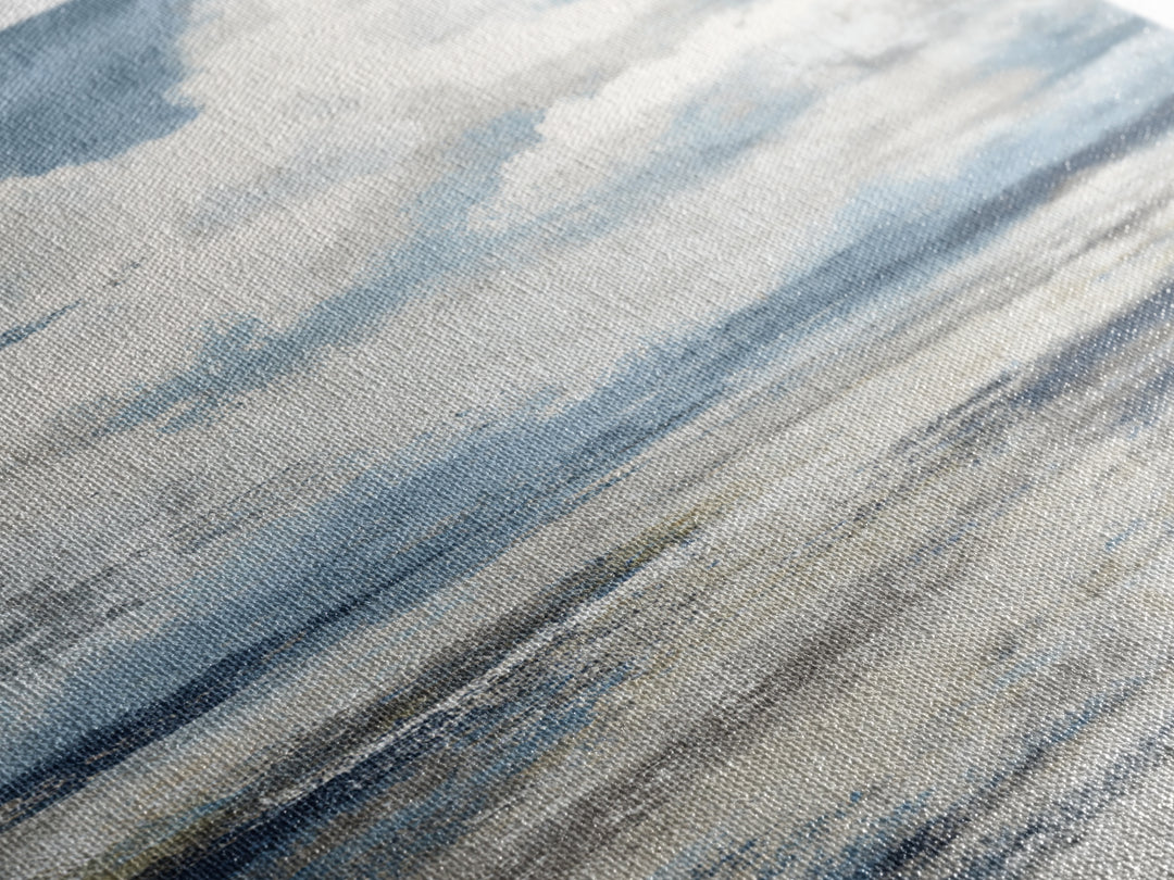 Moody Seascape for Dramatic Focal Point Canvas Print, Living Room Art, Oil Painting, Living Room Decor, Abstract Art, Living, LIR-2x3-86