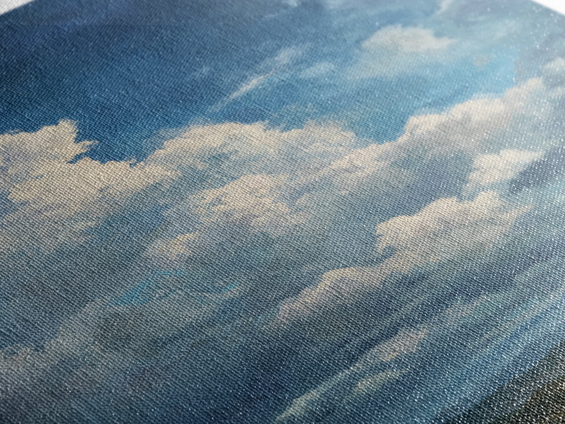 Large Cloudscape with Gentle Movement Canvas Print, Living Room Art, Boho Wall Art, Living Room Decor, Fine Art, Living, LIR-2x3-99