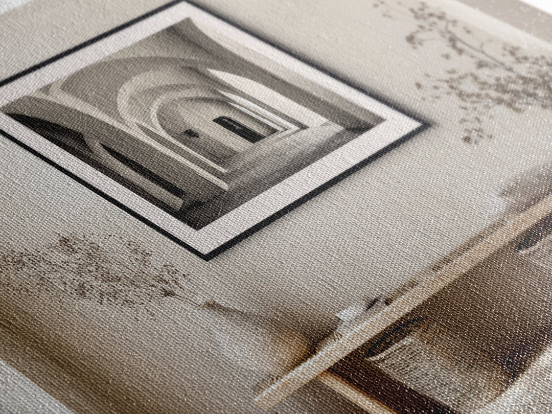 Black and White Architectural Arch Composition Canvas Print, Living Room Art, Modern Decor, Living Room Decor, Fine Art, Living, LIR-3x2-11