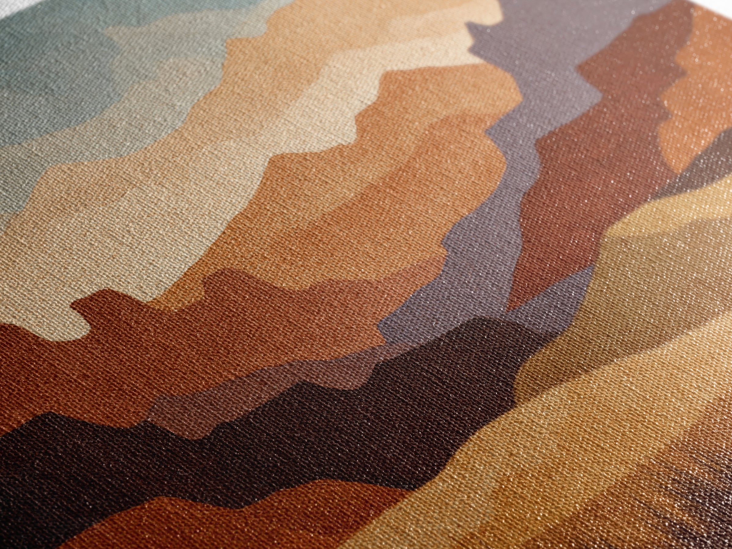 Earthy Desert Landscape Canvas Print, Living Room Art, Abstract Wall Art, Living Room Decor, Fine Art, Living, Boho Decor, LIR-3x2-16
