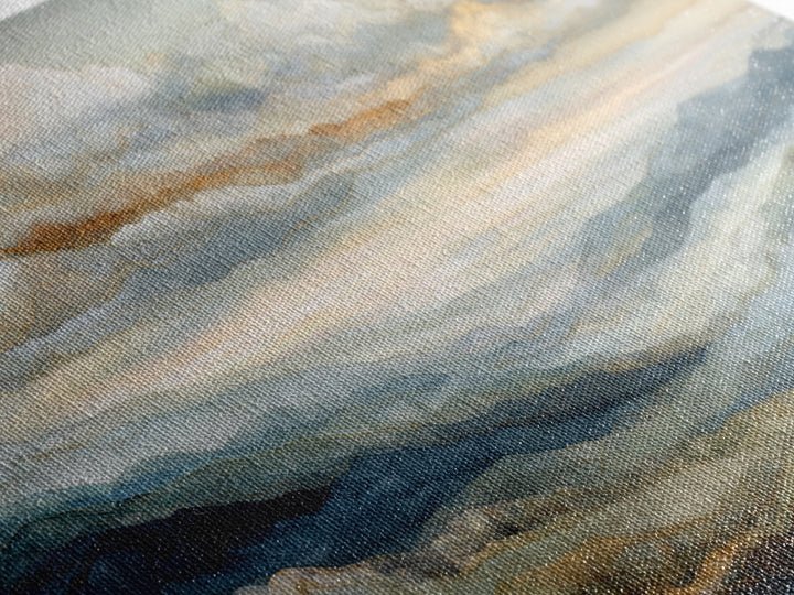 Large Cloudscape with Gentle Movement Framed Canvas Print, Living Room Art, Modern Wall Art, Living Room Decor, Living, LIR-3x2-23