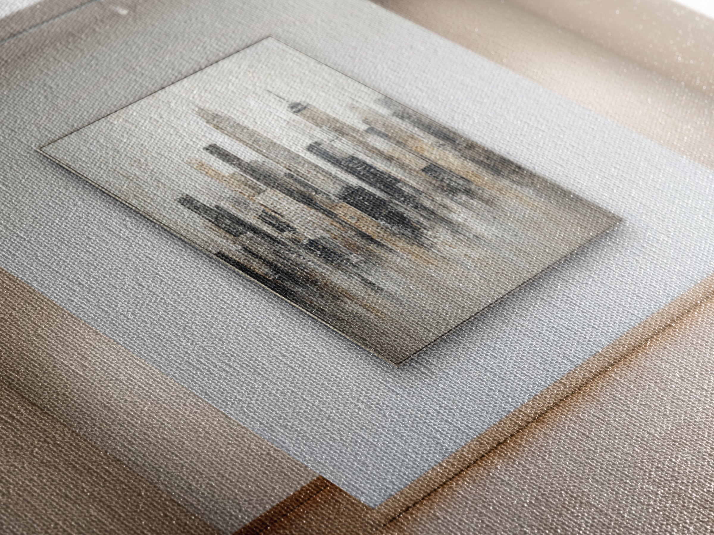 Modern City Skyline Canvas Print, Living Room Art, Abstract Art, Living Room Decor, Living, Living Room Wall Art, LIR-3x2-26