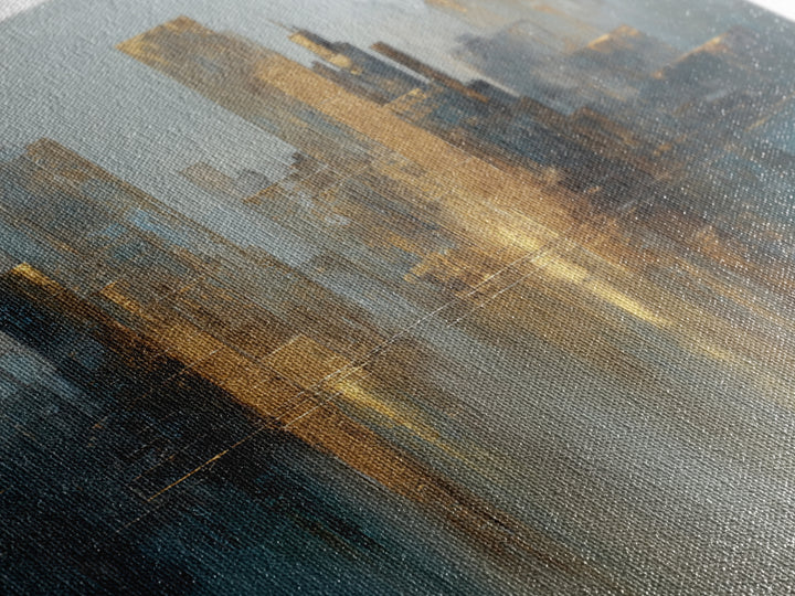 Quiet City Skyline Canvas Print, Law Office Art, Office Wall Art, Office Decor, Abstract Art, Counsel, Butterfly Art, LOA-1x1-36