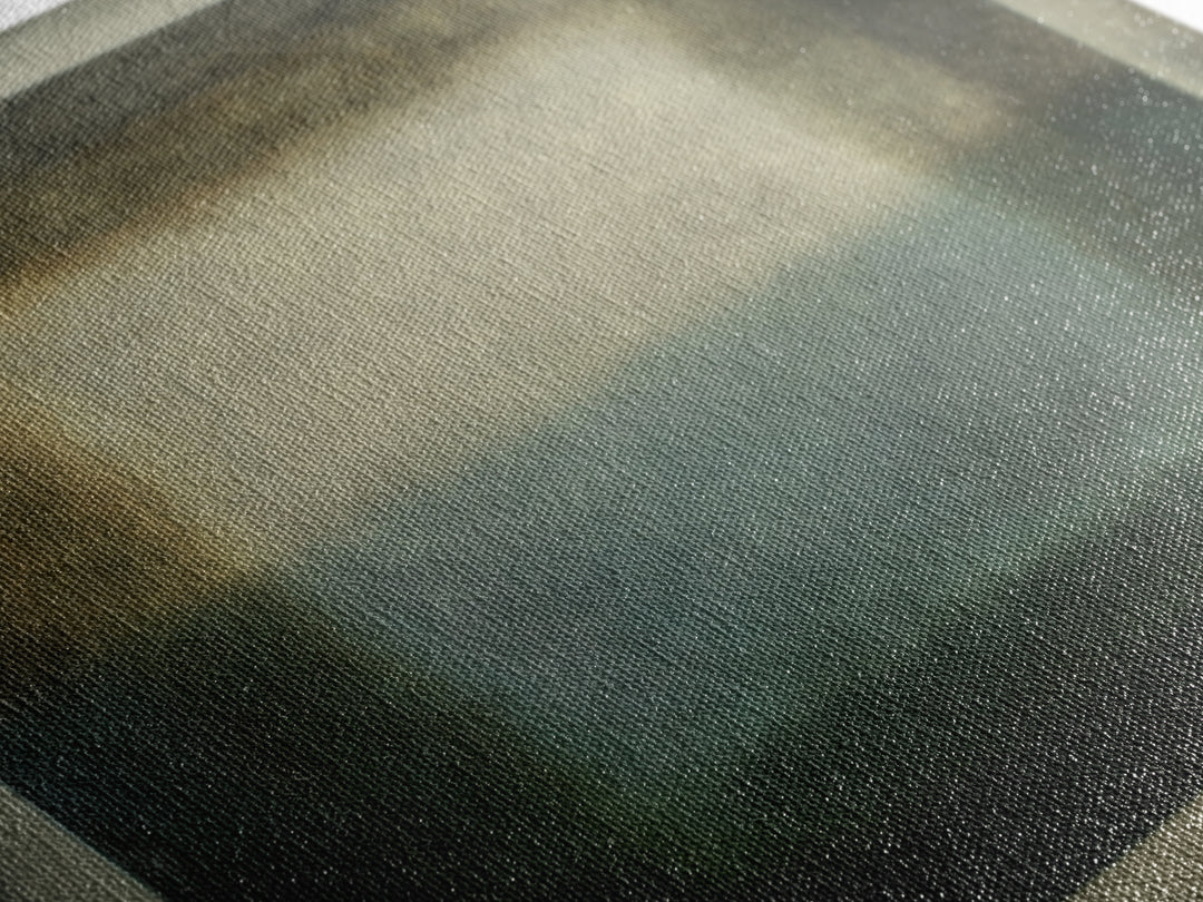 Deep Green and Walnut Toned Abstract Canvas Print, Law Office Art, Teen Girl Room Decor, Office Decor, Abstract Art, Counsel, LOA-1x1-45