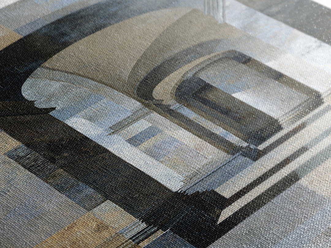 Architectural Arch and Column Abstraction Canvas Print, Law Office Art, Law School Gifts, Office Decor, Abstract Art, Counsel, LOA-1x3-98