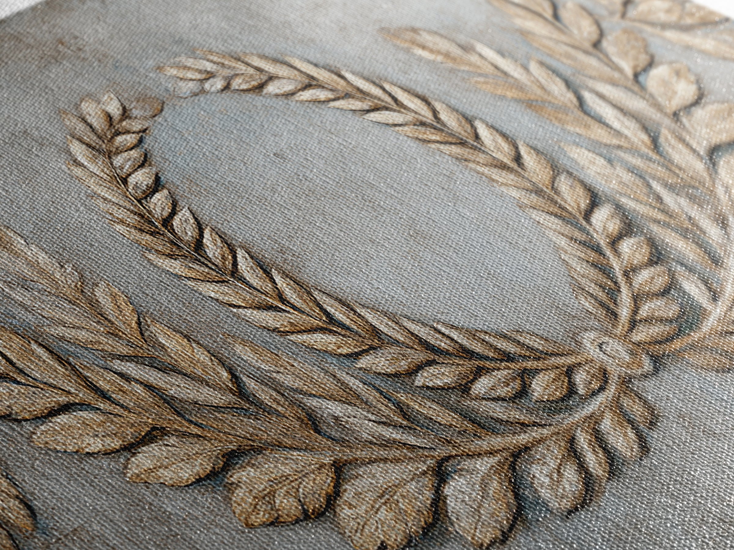 Roman Laurel Wreath Canvas Print, Law Office Art, Decor, Office Decor, Fine Art, Counsel, Bookish Wall Art, Gifts for Lawyers, LOA-2x1-52