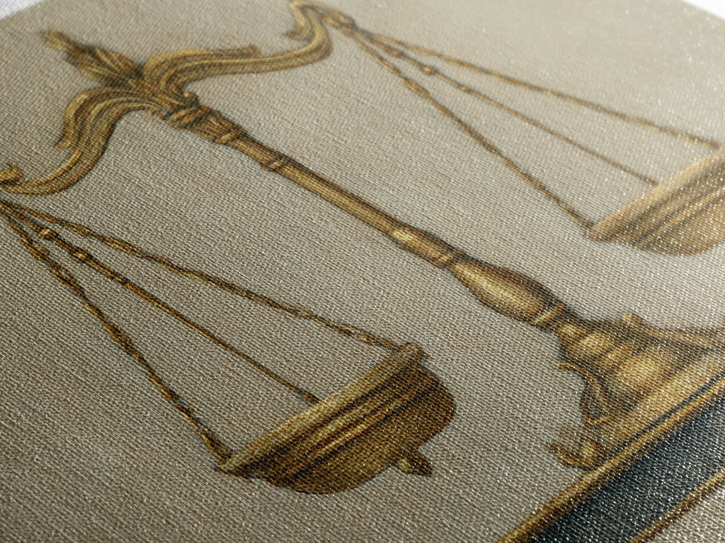 Classical Scales of Justice Canvas Print, Law Office Art, Printable, Office Decor, Fine Art, Counsel, Modern Wall Decor, LOA-2x1-69