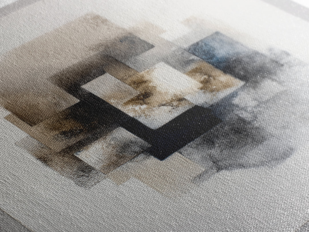 Ink Wash Mountain Symbolizing Stability Framed Canvas Print, Law Office Art, Lawyer Sign, Office Decor, Fine Art, Counsel, LOA-2x3-4