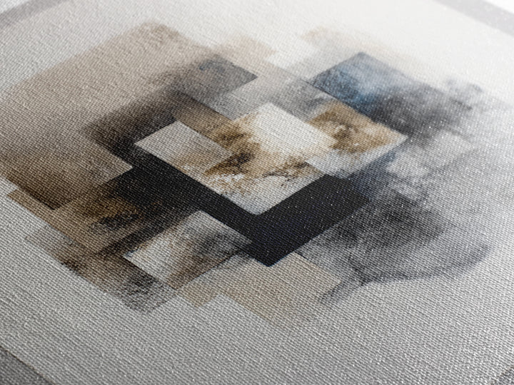 Ink Wash Mountain Symbolizing Stability Framed Canvas Print, Law Office Art, Lawyer Sign, Office Decor, Fine Art, Counsel, LOA-2x3-4