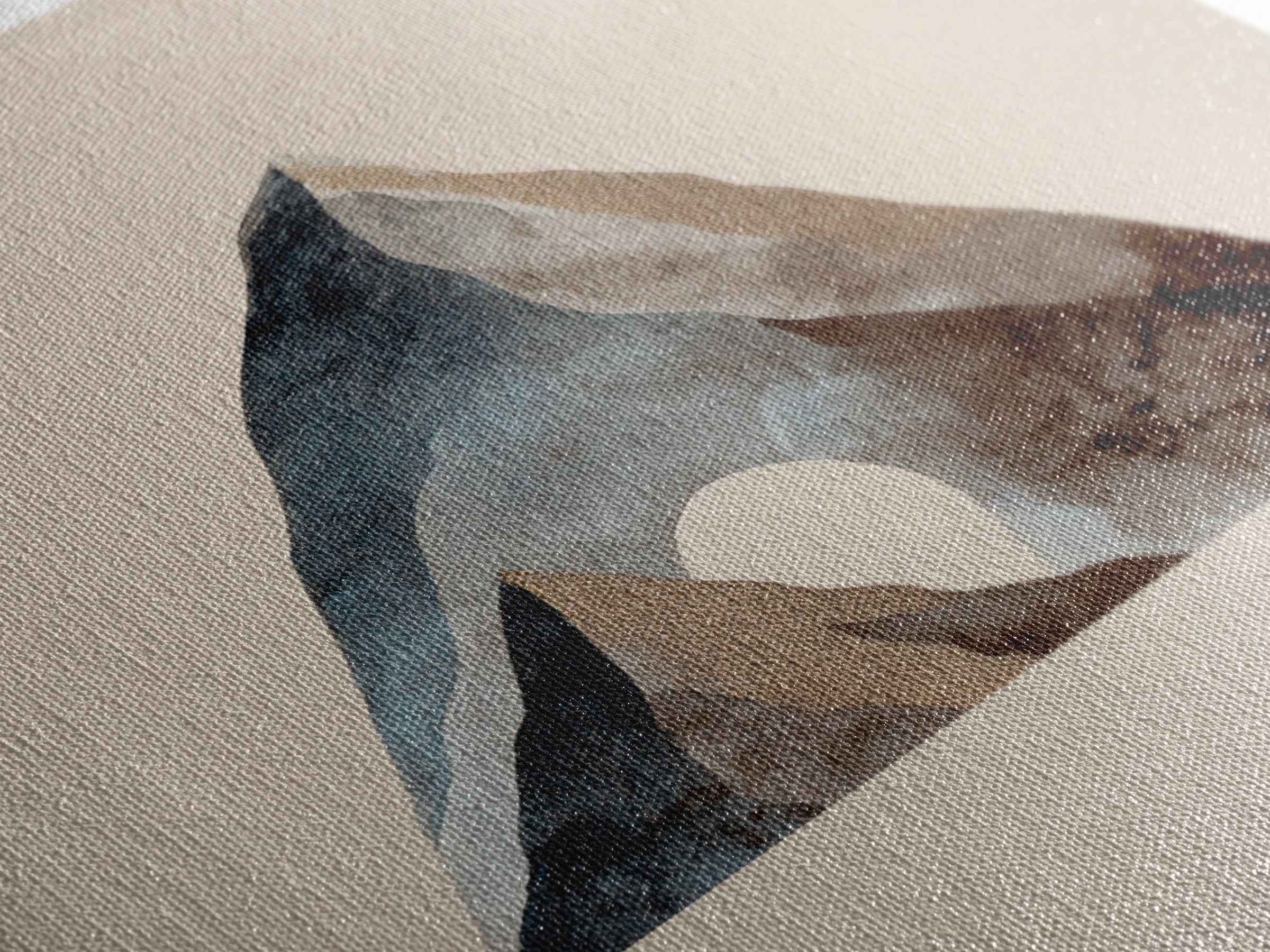 Ink Wash Mountain Symbolizing Stability Framed Canvas Print, Law Office Art, Lawyer Office Decor, Office Decor, Counsel, LOA-2x3-52