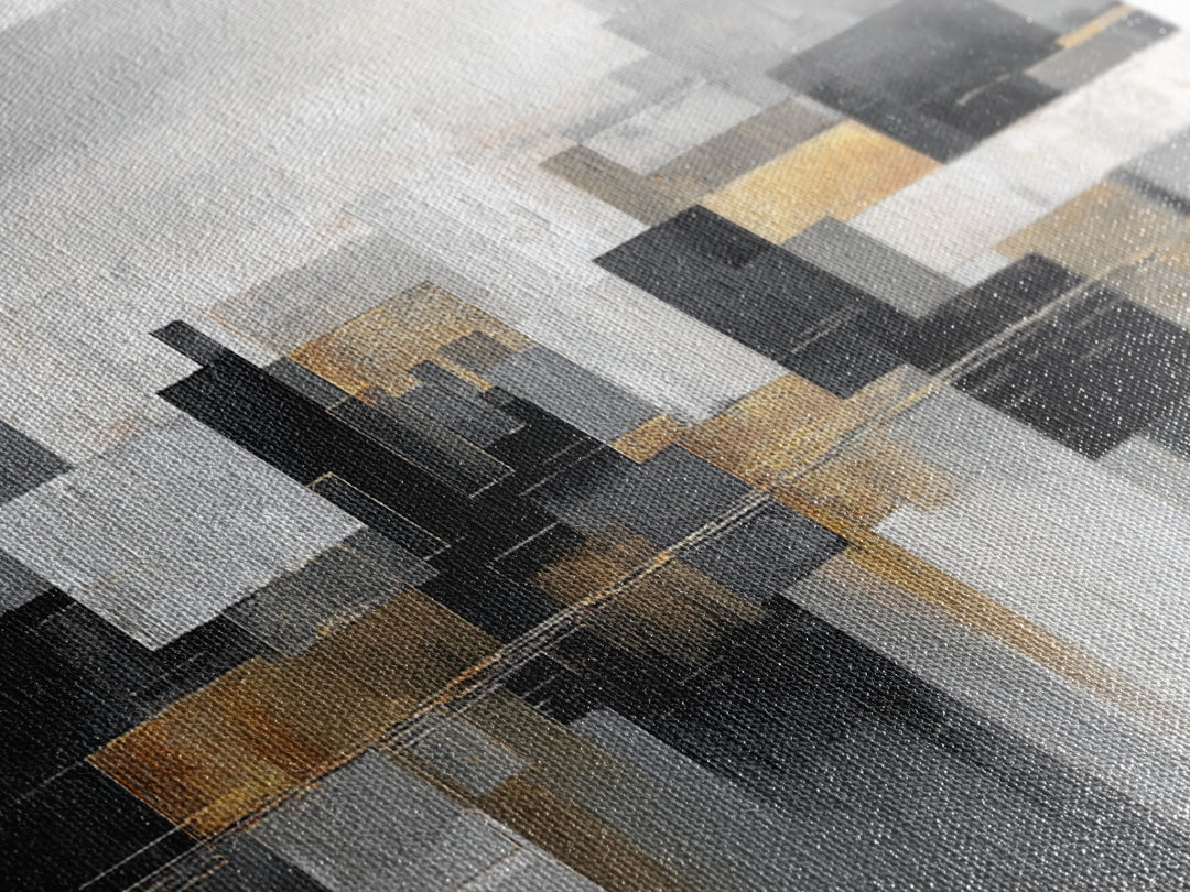 Quiet City Skyline Canvas Print, Law Office Art, Law, Office Decor, Abstract Art, Counsel, Modern Decor, Fine Art Print, LOA-3x1-4