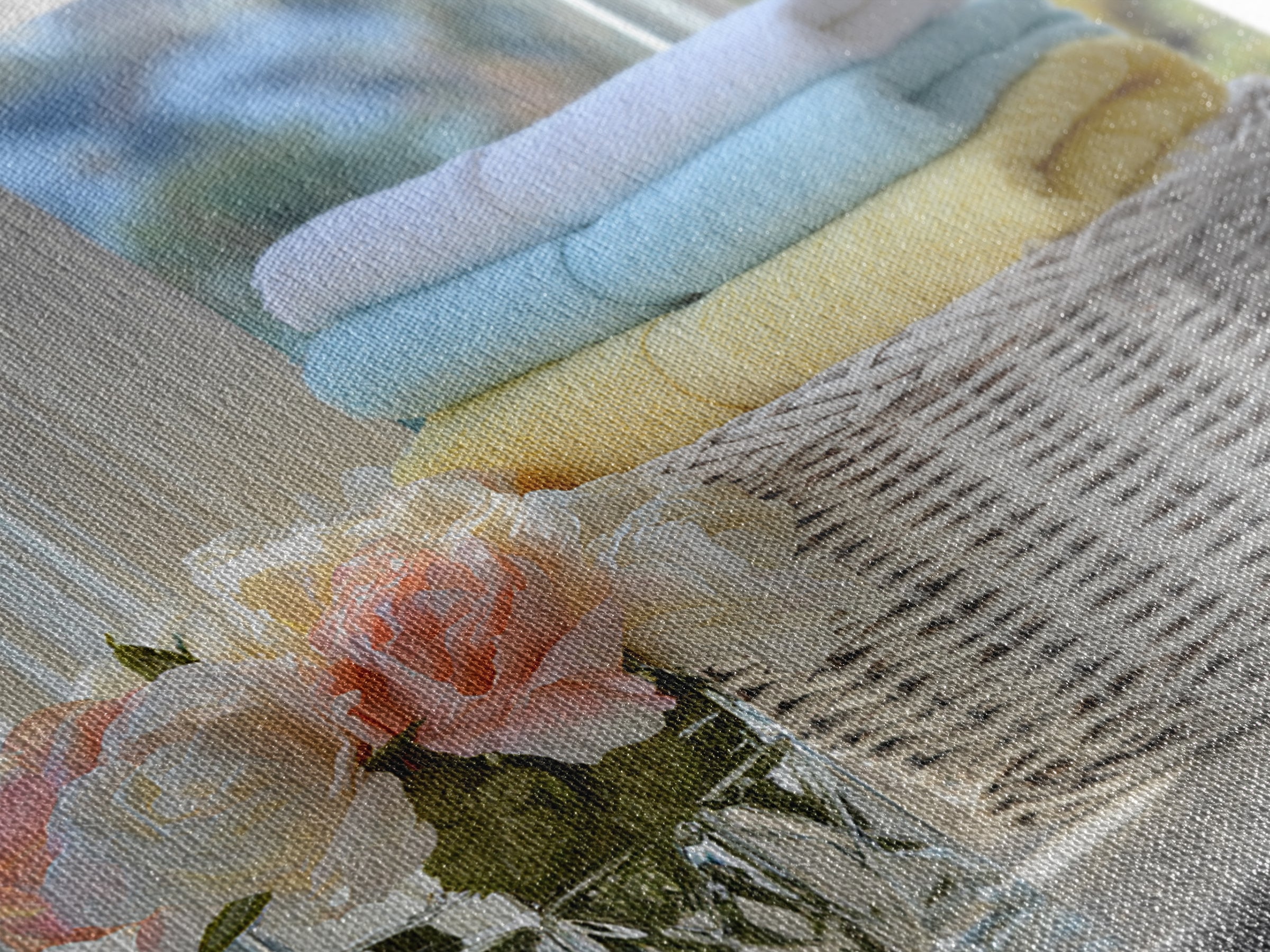 Basket of Folded Towels Canvas Print, Laundry Room Art, Farmhouse Wall Art, Living Room Decor, Fine Art, Clean, Fine Art Print, LRA-1x1-14