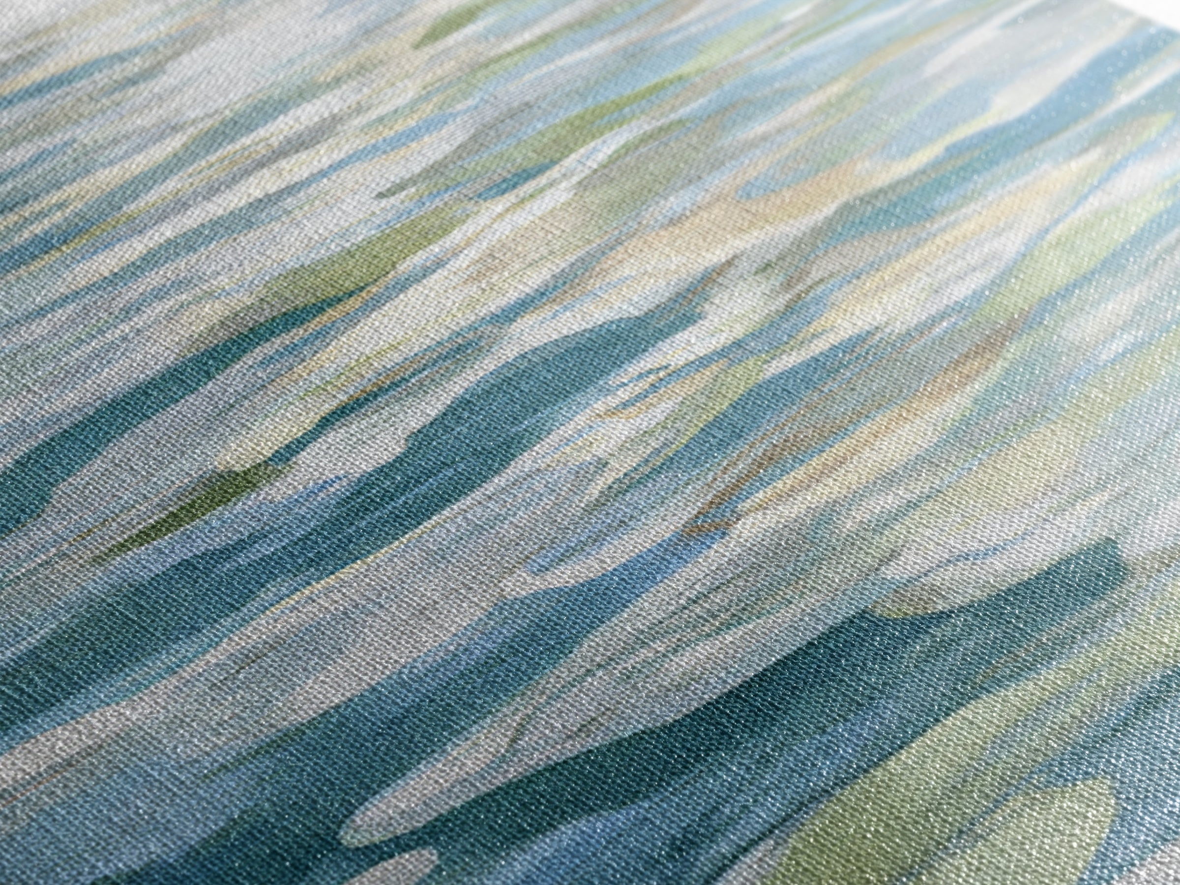 Clean Blue Water Ripple Abstraction Framed Canvas Print, Laundry Room Art, Whimsical Art, Living Room Decor, Fine Art, Clean, LRA-1x1-66