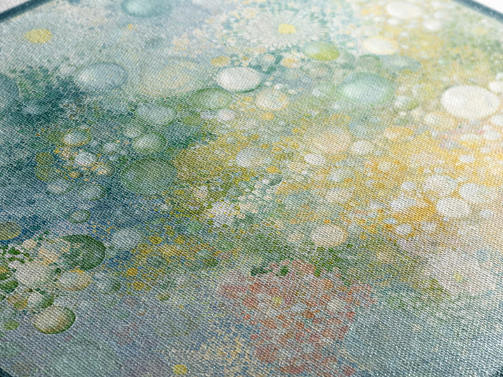Abstract Suds and Bubbles Framed Canvas Print, Laundry Room Art, Downloadable Art, Living Room Decor, Fine Art, Clean, LRA-1x1-70