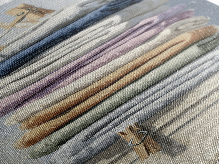 Basket of Folded Towels Canvas Print, Laundry Room Art, Downloadable Art, Living Room Decor, Fine Art, Clean, Boho Decor, LRA-1x3-26