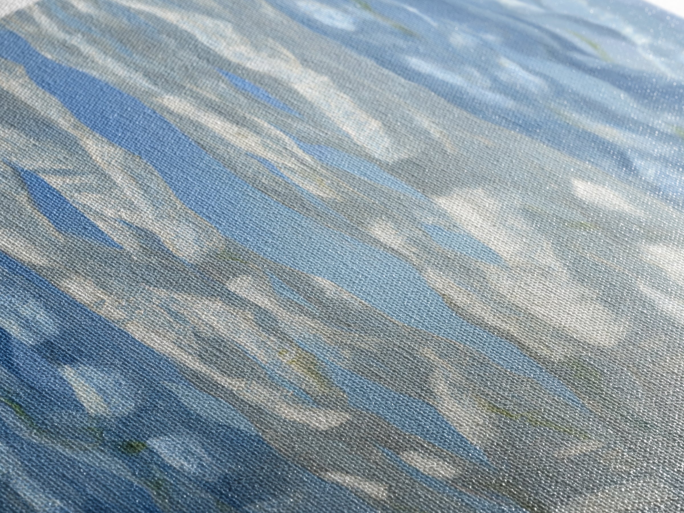 Clean Blue Water Ripple Abstraction Canvas Print, Laundry Room Art, Laundry Room Decor, Living Room Decor, Abstract Art, Clean, LRA-1x3-6