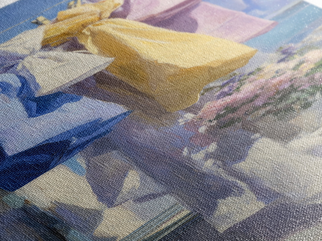 Lavender Sachet and Ribbon Still Life Canvas Print, Laundry Room Art, Art Print, Living Room Decor, Fine Art, Clean, Artwork, LRA-1x3-77