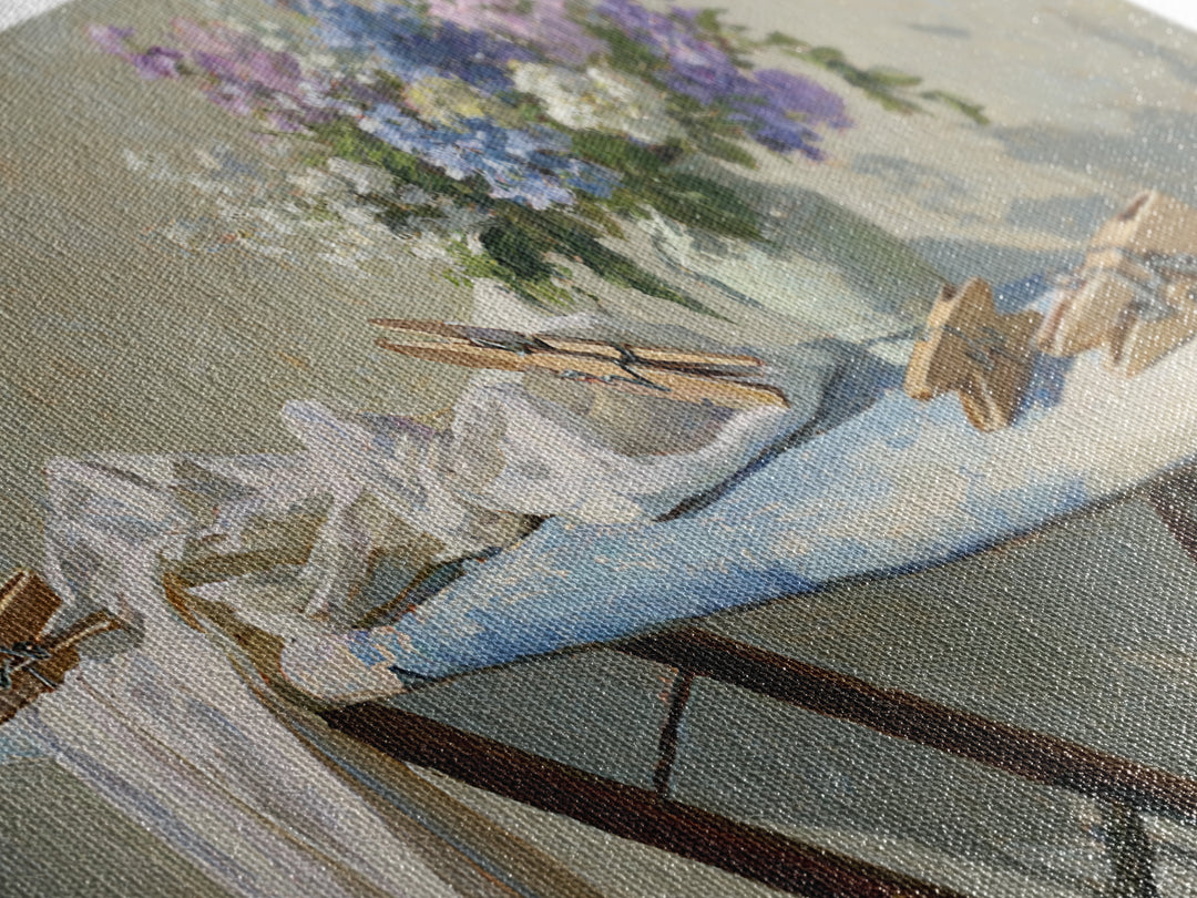 Ironing Board Still Life Canvas Print, Laundry Room Art, Living Room Decor, Watercolor Art, Clean, Custom Wall Art, LRA-2x1-68