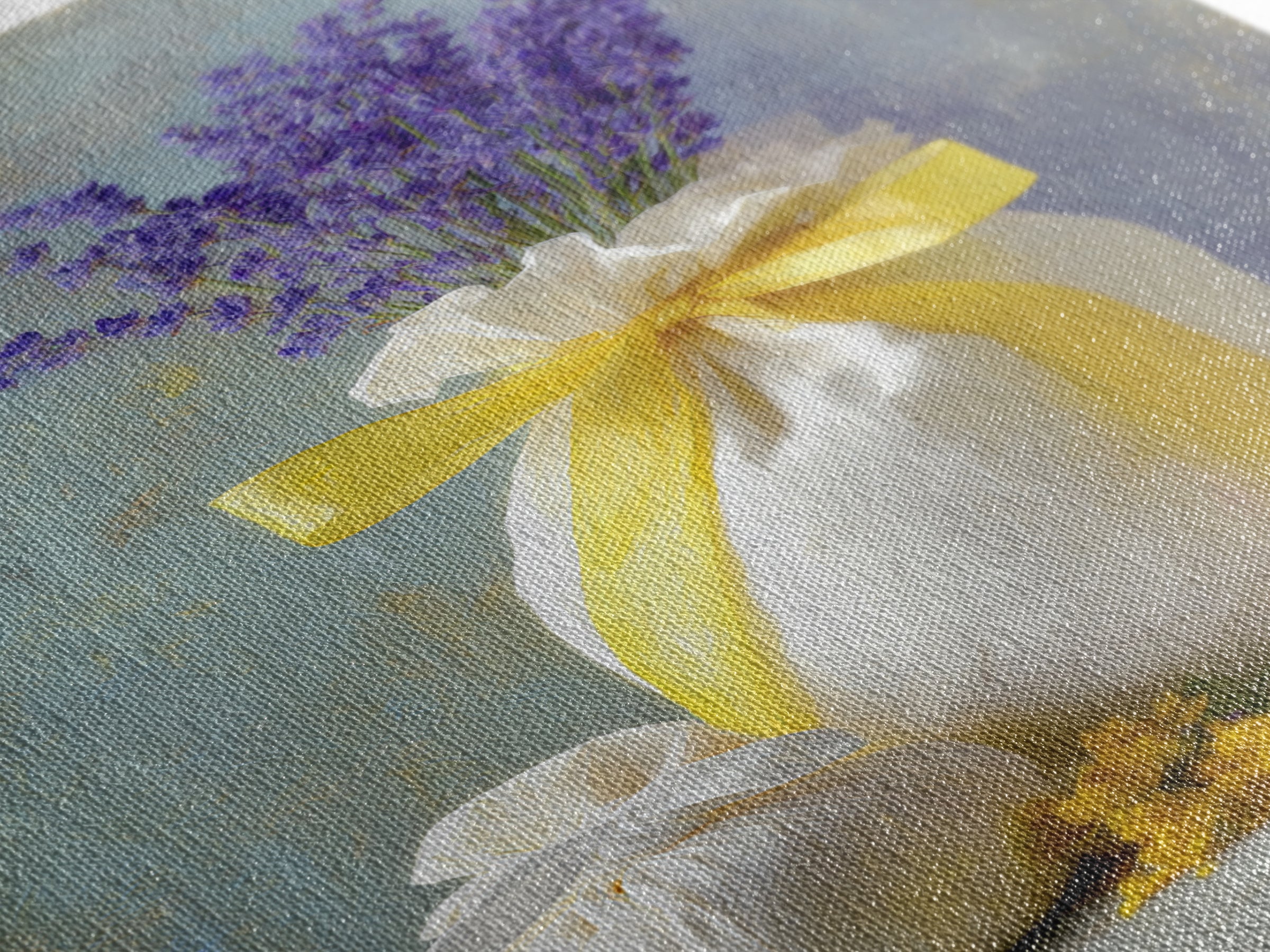 Lavender Sachet and Ribbon Still Life Canvas Print, Laundry Room Art, Digital Wall Art, Living Room Decor, Fine Art, Clean, LRA-2x3-49