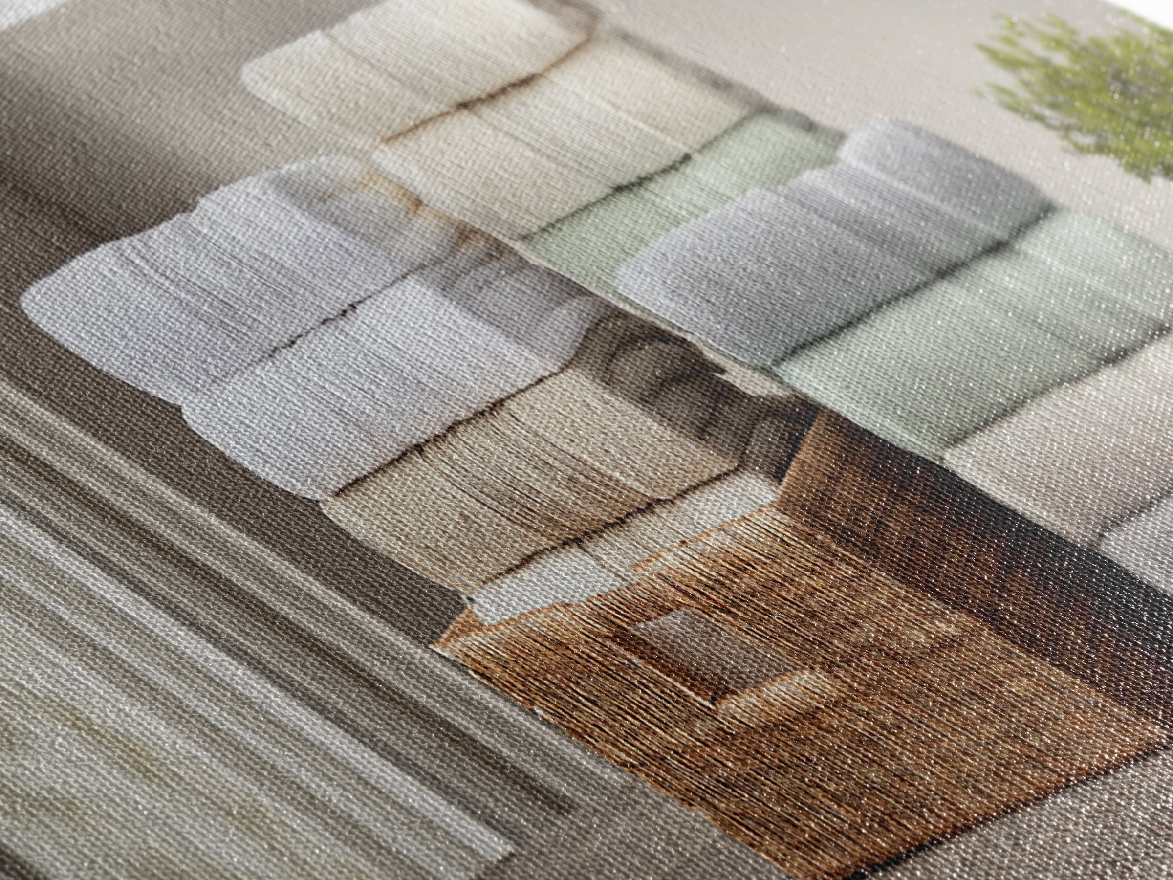 Basket of Folded Towels Canvas Print, Laundry Room Art, Downloadable Art, Living Room Decor, Fine Art, Clean, Boho Decor, LRA-3x1-54