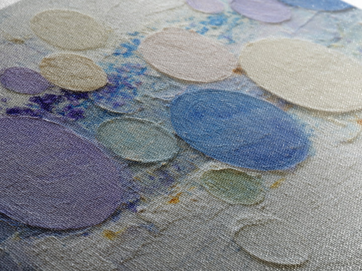 Soap Bubbles Rendered as Playful Abstract Circles Canvas Print, Laundry Room Art, Farmhouse Decor, Living Room Decor, Clean, LRA-3x2-10