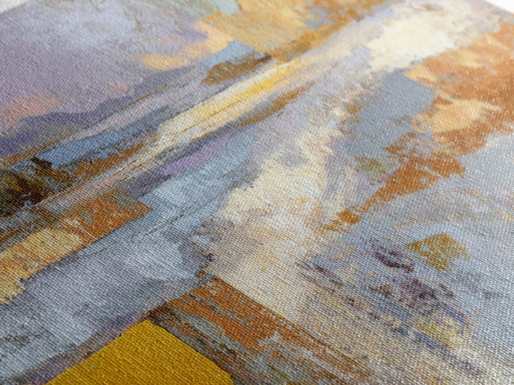 Warm Terra Cotta Abstract Landscape Canvas Print, Mediterranean Art, Room Decor, Living Room Decor, Azure, Printable Art, MAR-2x1-58