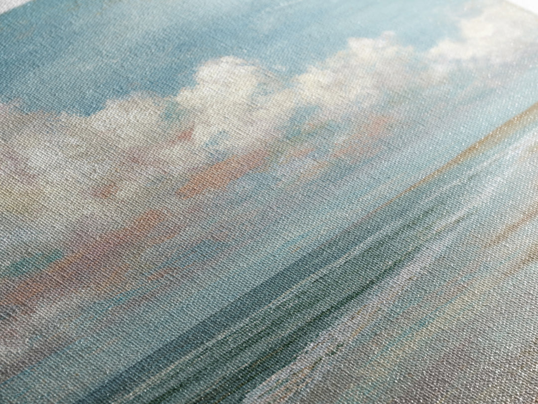 Hotel Coastal Landscape Canvas Print, Master Bedroom, Luxury Decor, Bedroom Decor, Fine Art, Sanctuary, Wedding Decor, MAS-1x1-45