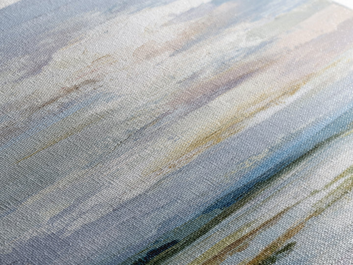 Blush and Taupe Cloudscape Canvas Print, Master Bedroom, Over Bed Wall Art, Bedroom Decor, Oil Painting, Sanctuary, MAS-1x1-54
