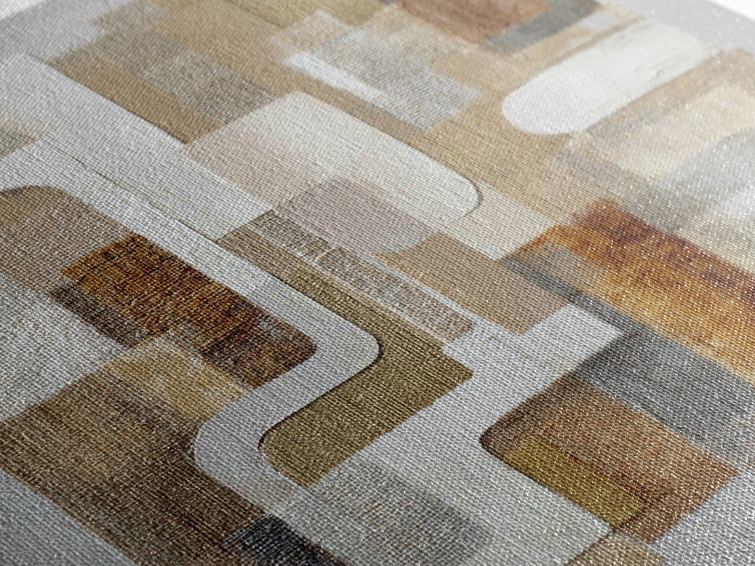 Soft Abstract Linen Texture Canvas Print, Master Bedroom, Statement Artwork, Bedroom Decor, Abstract Art, Sanctuary, MAS-1x1-75