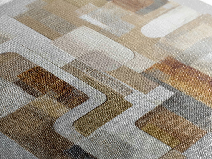 Soft Abstract Linen Texture Canvas Print, Master Bedroom, Statement Artwork, Bedroom Decor, Abstract Art, Sanctuary, MAS-1x1-75