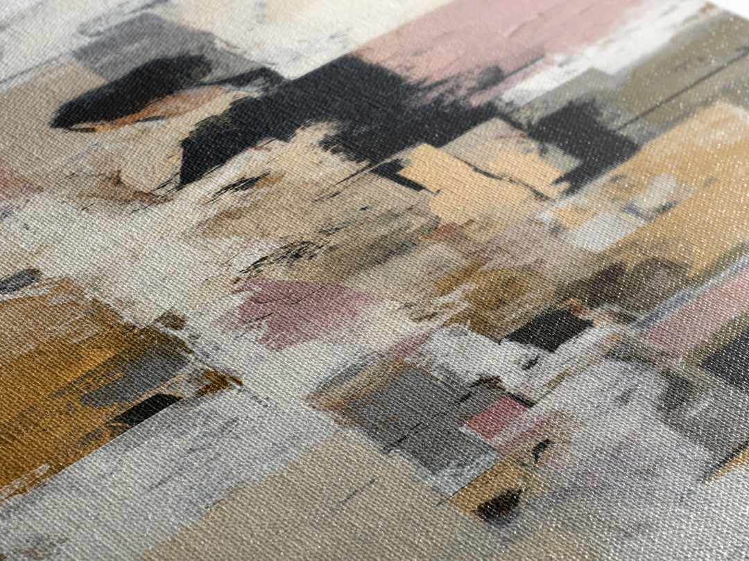 Large Cream Abstract Canvas Print, Master Bedroom, Wall Decor, Bedroom Decor, Fine Art, Sanctuary, Farmhouse Wall Decor, MAS-1x3-77