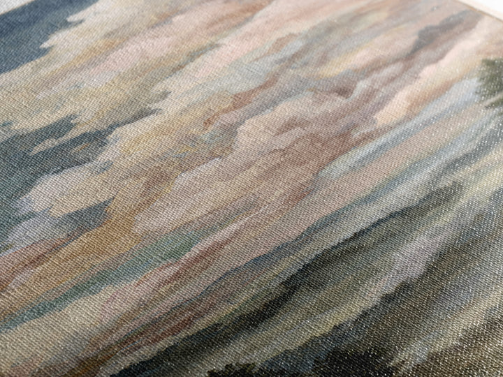 Blush and Taupe Cloudscape Canvas Print, Master Bedroom, Wall Art, Bedroom Decor, Oil Painting, Sanctuary, Bedroom Wall Art, MAS-1x3-90