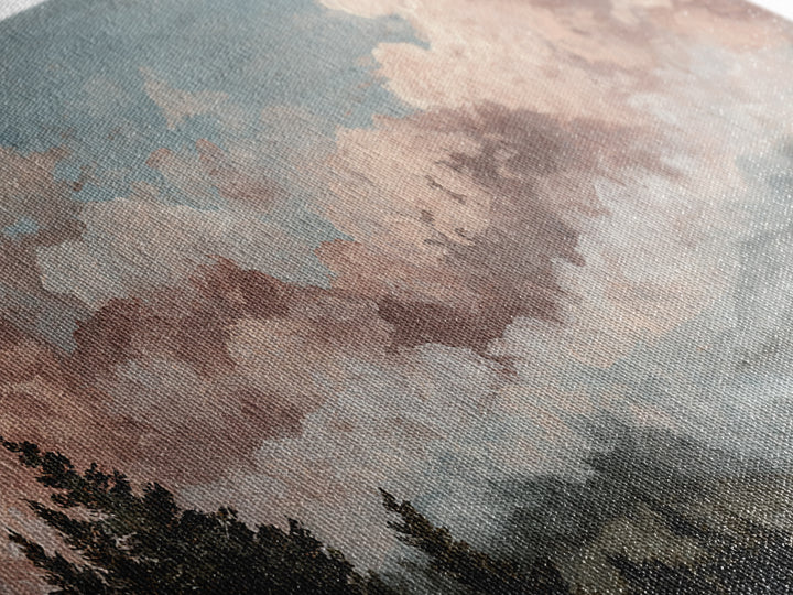 Blush and Taupe Cloudscape Canvas Print, Master Bedroom, Bedroom Decor, Abstract Art, Sanctuary, Printable Art, MAS-2x1-2