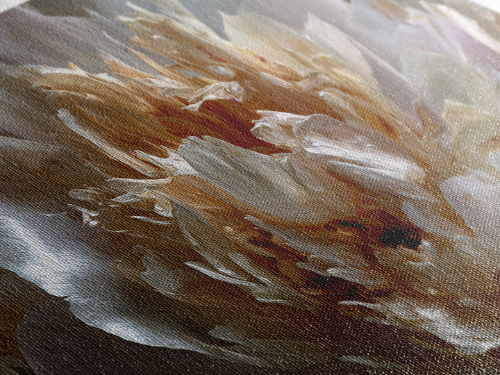 Romantic Neutral Peony Closeup Framed Canvas Print, Master Bedroom, Wall Decor, Bedroom Decor, Sanctuary, Farmhouse Wall Decor, MAS-2x1-46