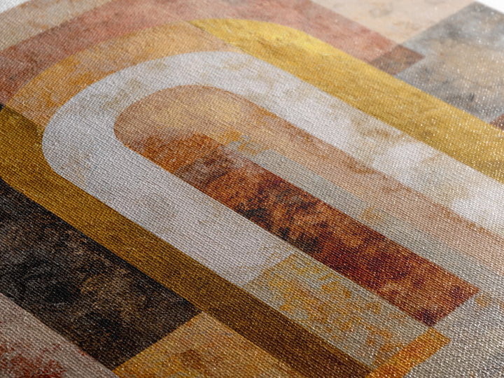 Gold Accented Abstract Arches Canvas Print, Master Bedroom, Gallery Decor, Bedroom Decor, Fine Art, Sanctuary, Wall Art, MAS-2x3-16