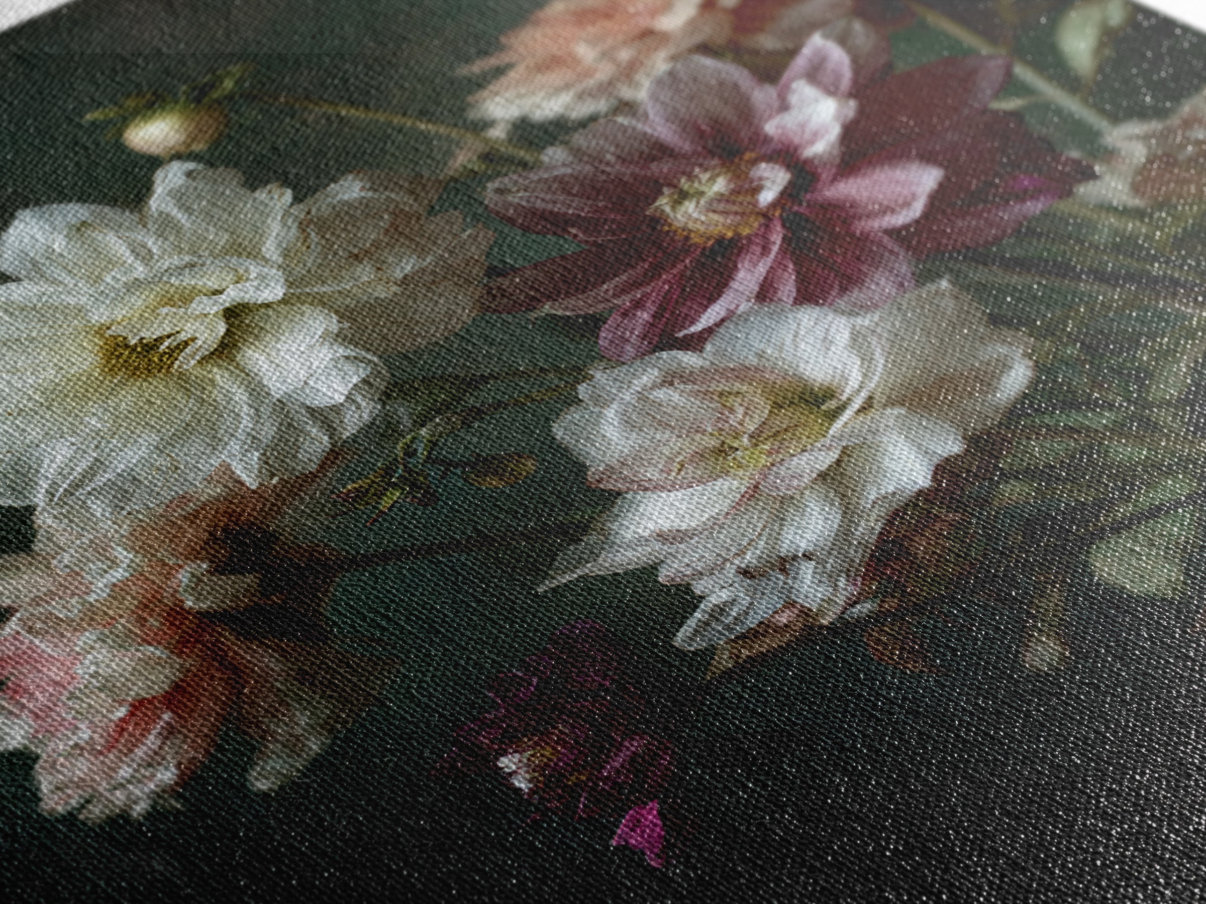 Night Garden with Pale Flowers and Stars Canvas Print, Master Bedroom, Fine Art Print, Bedroom Decor, Watercolor Art, Sanctuary, MAS-2x3-7