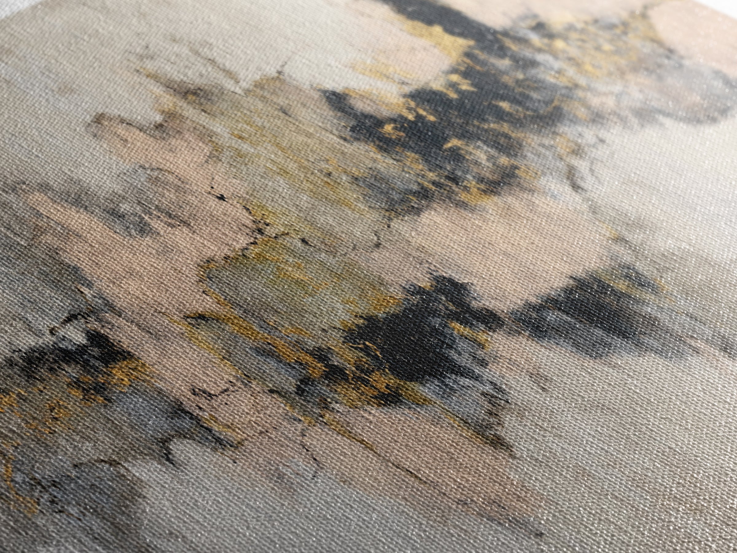 Soft Abstract Linen Texture Canvas Print, Master Bedroom, Bedroom Decor, Abstract Art, Sanctuary, Bedroom Prints, MAS-3x1-43