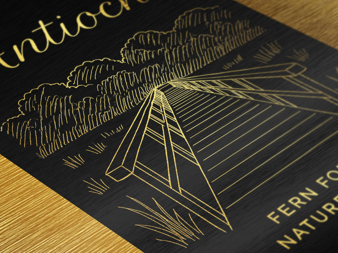 Antioch California Travel, Metallic Gold Art, Wood Framed Art, Metal Art, Minimalist Wall Art, Wanderlust Gift