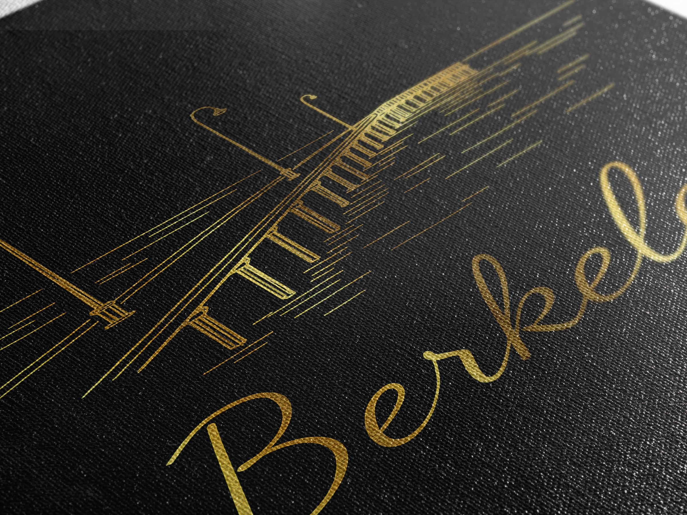 Berkeley California Travel Poster, Canvas Print, Dark Minimalist Wall Art, Berkeley Poster Print, City Travel Prints, Eclectic Wall Decor