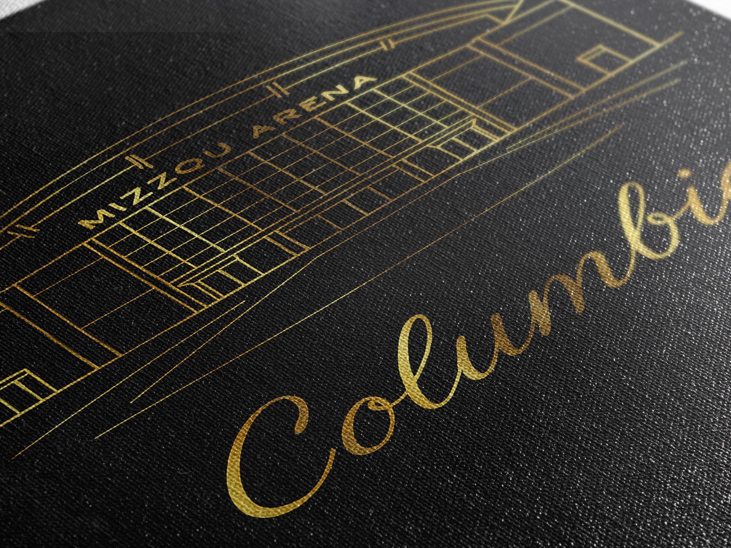 Columbia South Carolina Travel Poster, Canvas Print, Black Gold Minimalist Art, Columbia City Art, Travel Wall Art, Travel Print