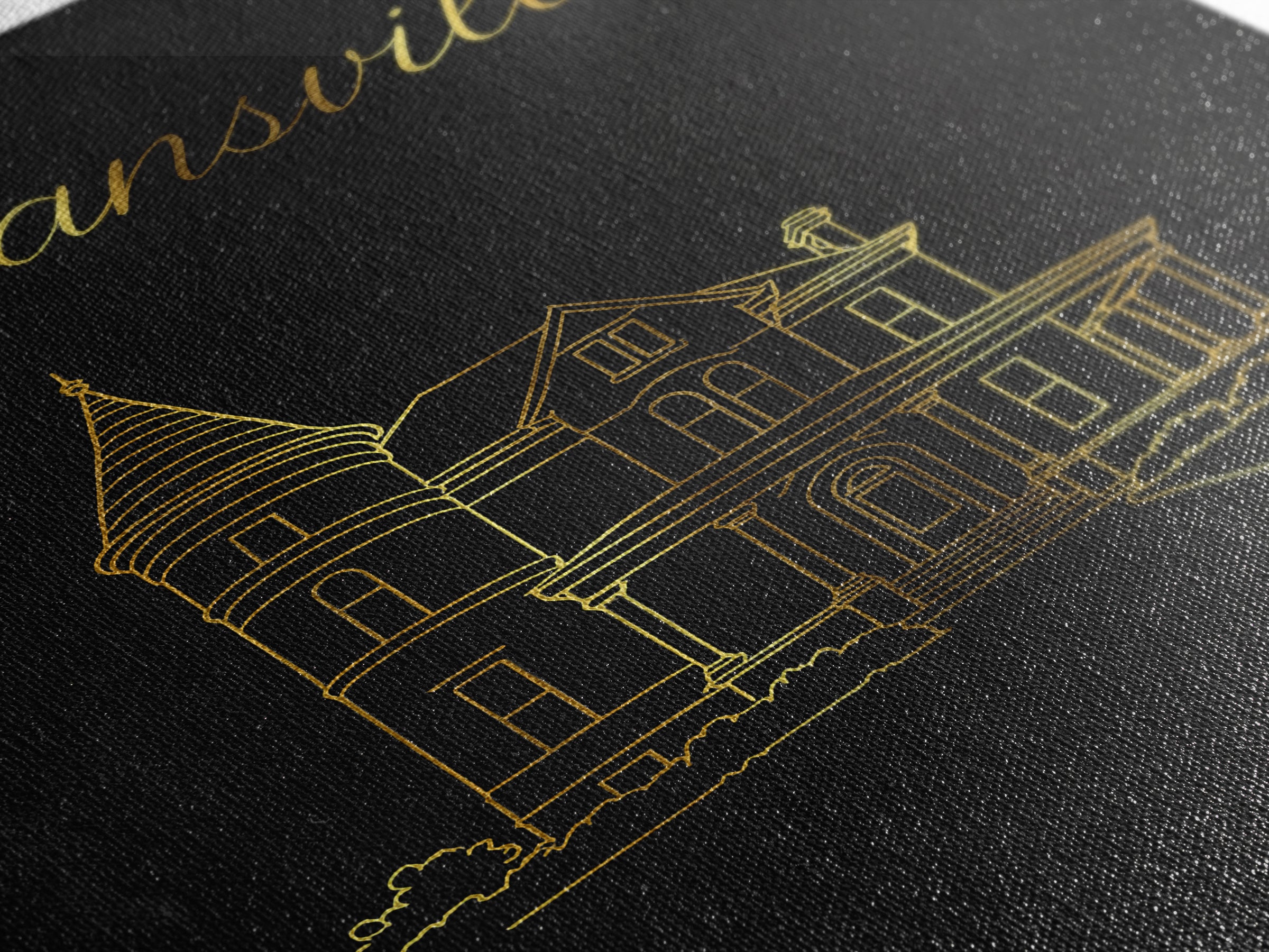 Evansville Travel Poster, Framed Canvas Print, Gold Outline Poster Art, Evansville Poster Print, Travel Wall Art, Fine Art Print