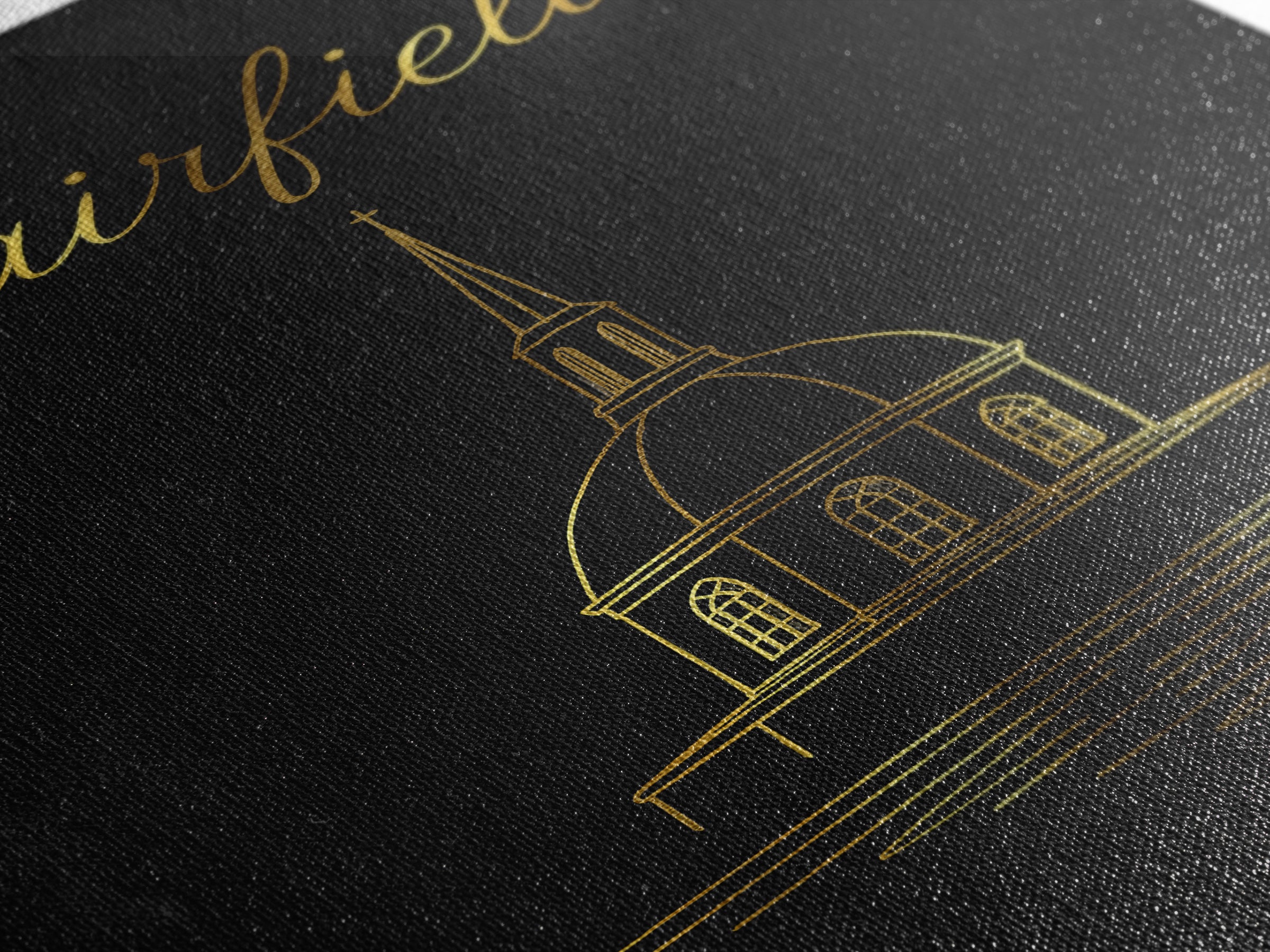 Fairfield California Travel Poster, Canvas Print, Minimalist Gold Line Art, Fairfield Art Print, Gift For Travelers, Home Office Decor