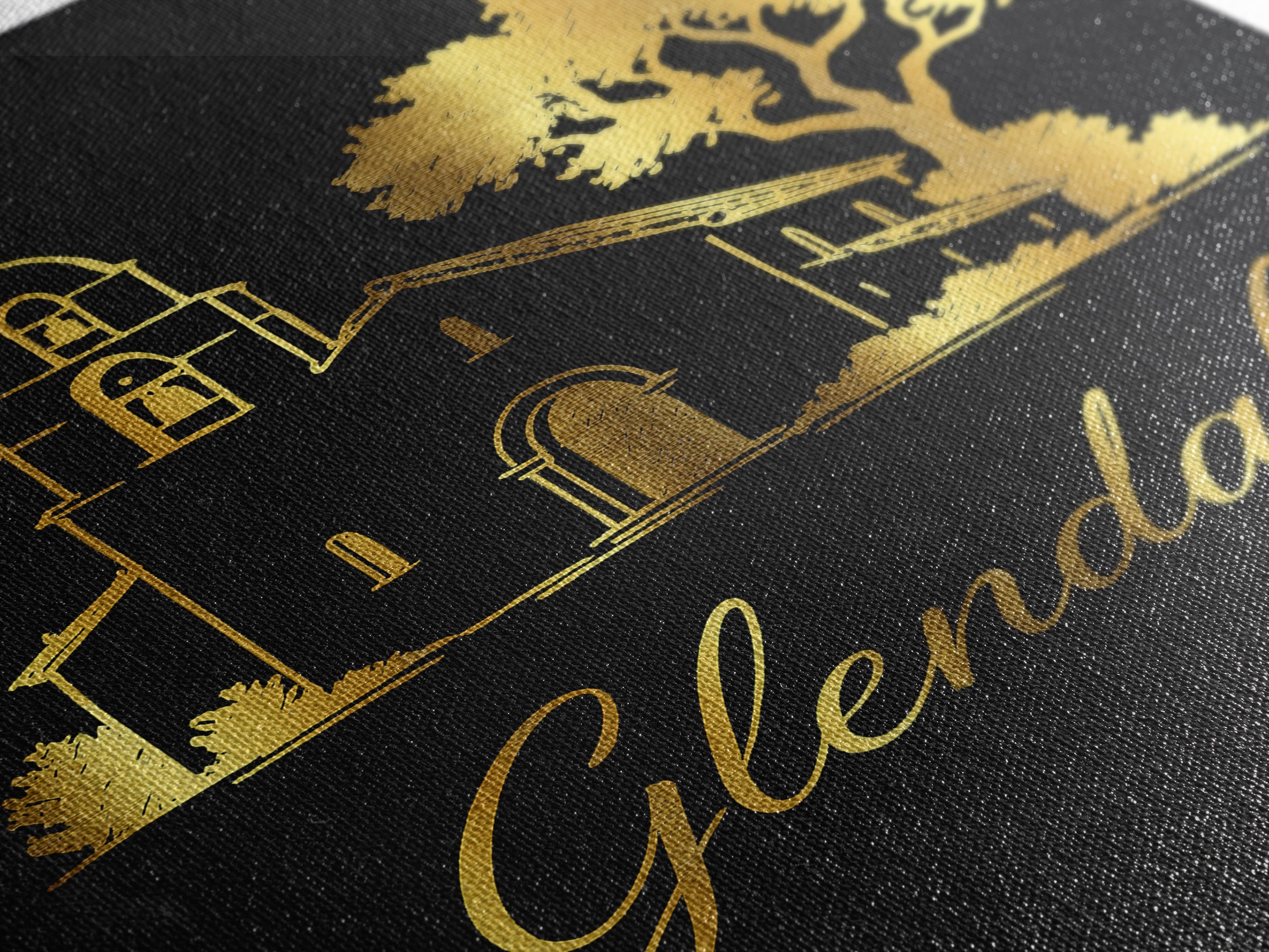 Glendale Arizona Travel Poster, Canvas Print, Black Gold Minimalist Art, Glendale City Art, Fine Art Print, Wall Decor, Wanderlust Decor