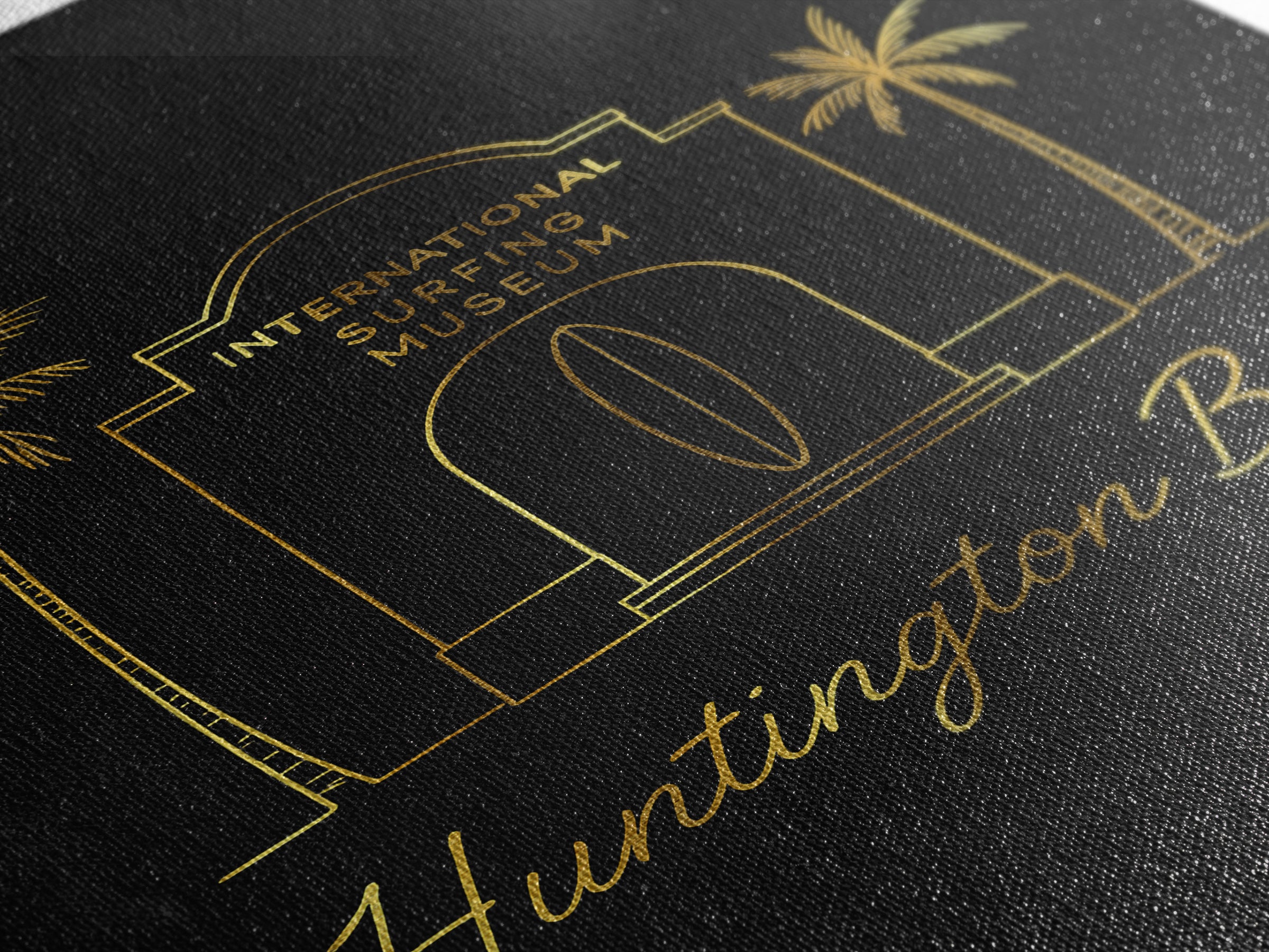 Huntington Beach California Travel Poster, Canvas Print, Dark Minimalist Wall Art, Huntington Beach City Art, City Illustration, Travel Art